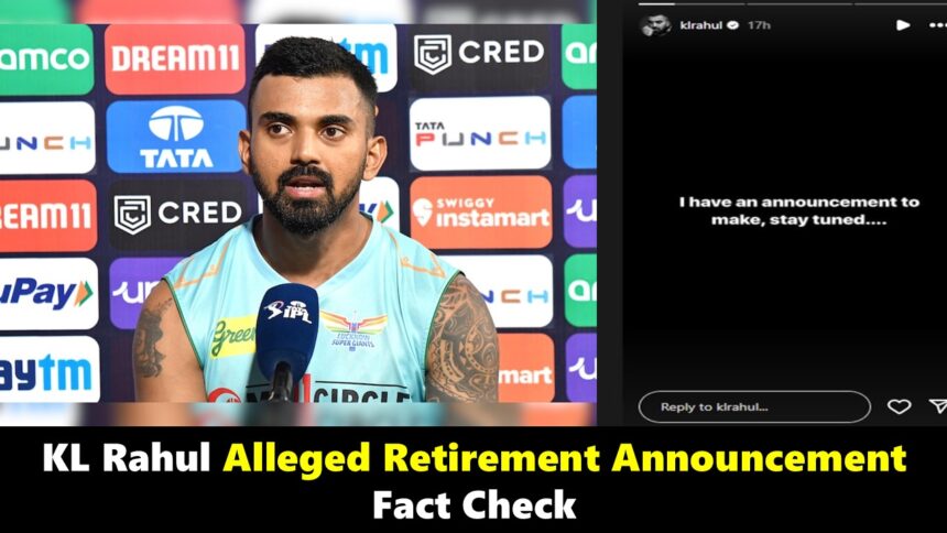 KL Rahul retirement