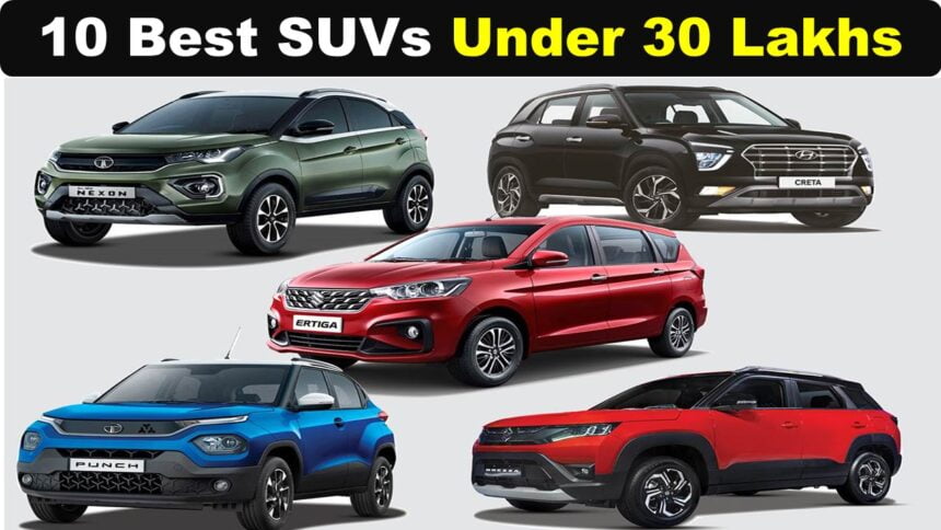 10 Best SUVs Under 30 Lakhs