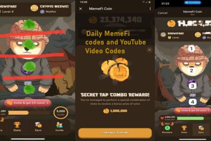 Daily MemeFi codes and YouTube Video Codes