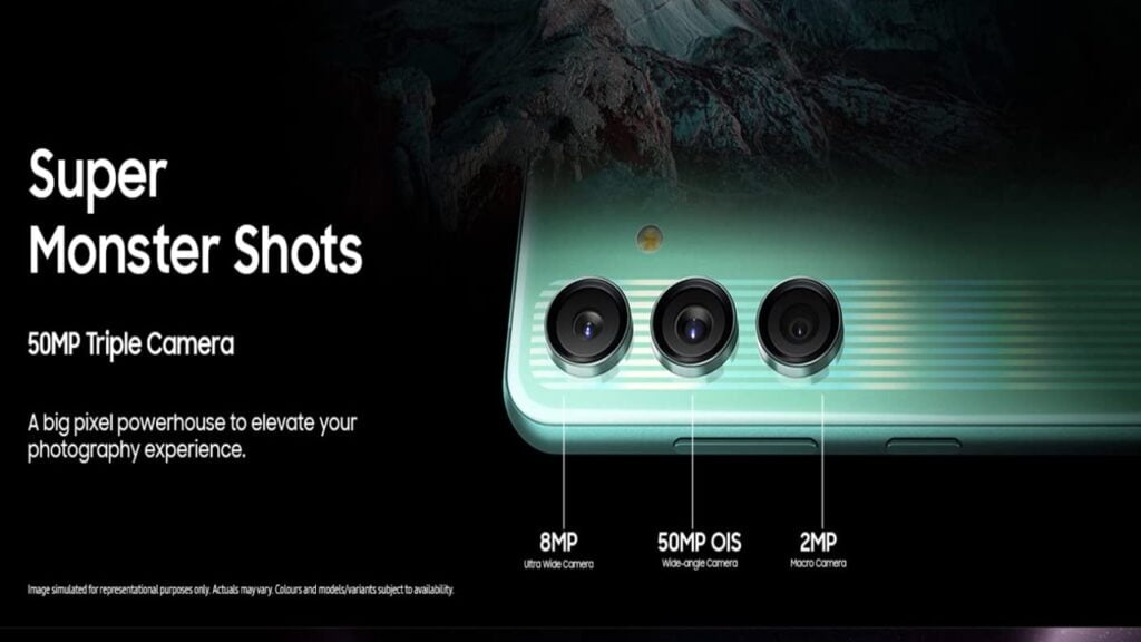 Samsung Galaxy M55s 5G rear camera