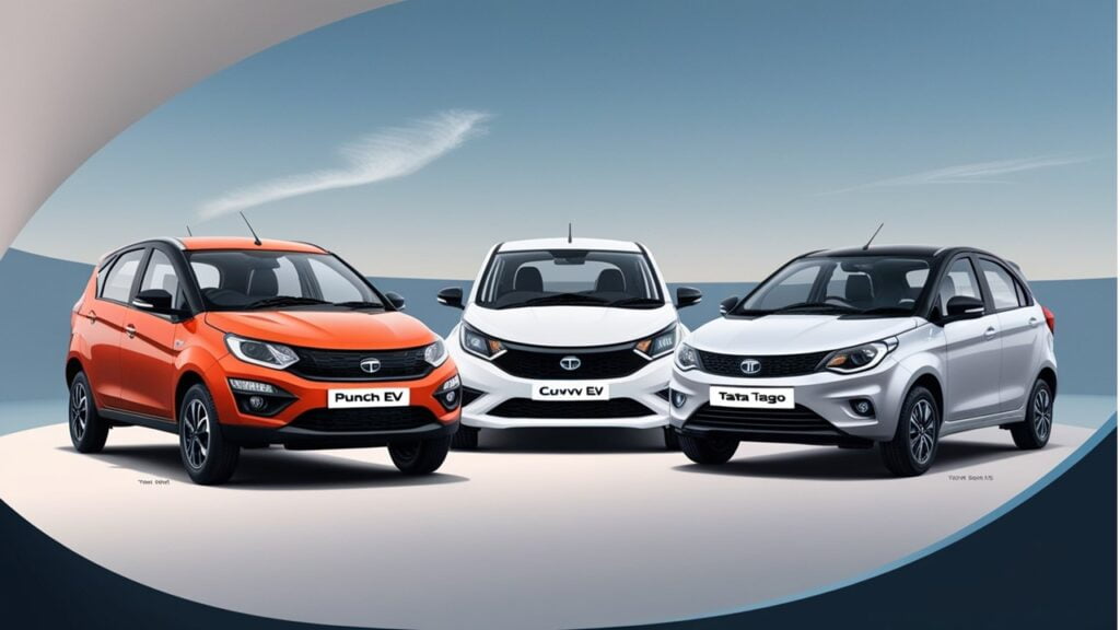 TATA Punch ev vs curvv ev vs tata tiago ev 2024 comparision