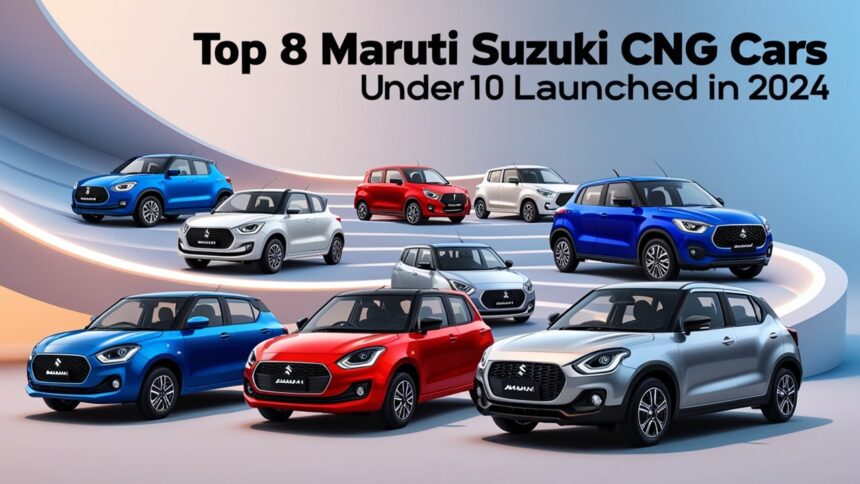 Top 8 Maruti Suzuki CNG Cars Under 10 Lakhs Launched in 2024