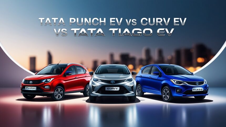 tata punch and curvv ev vs tata tiago ev